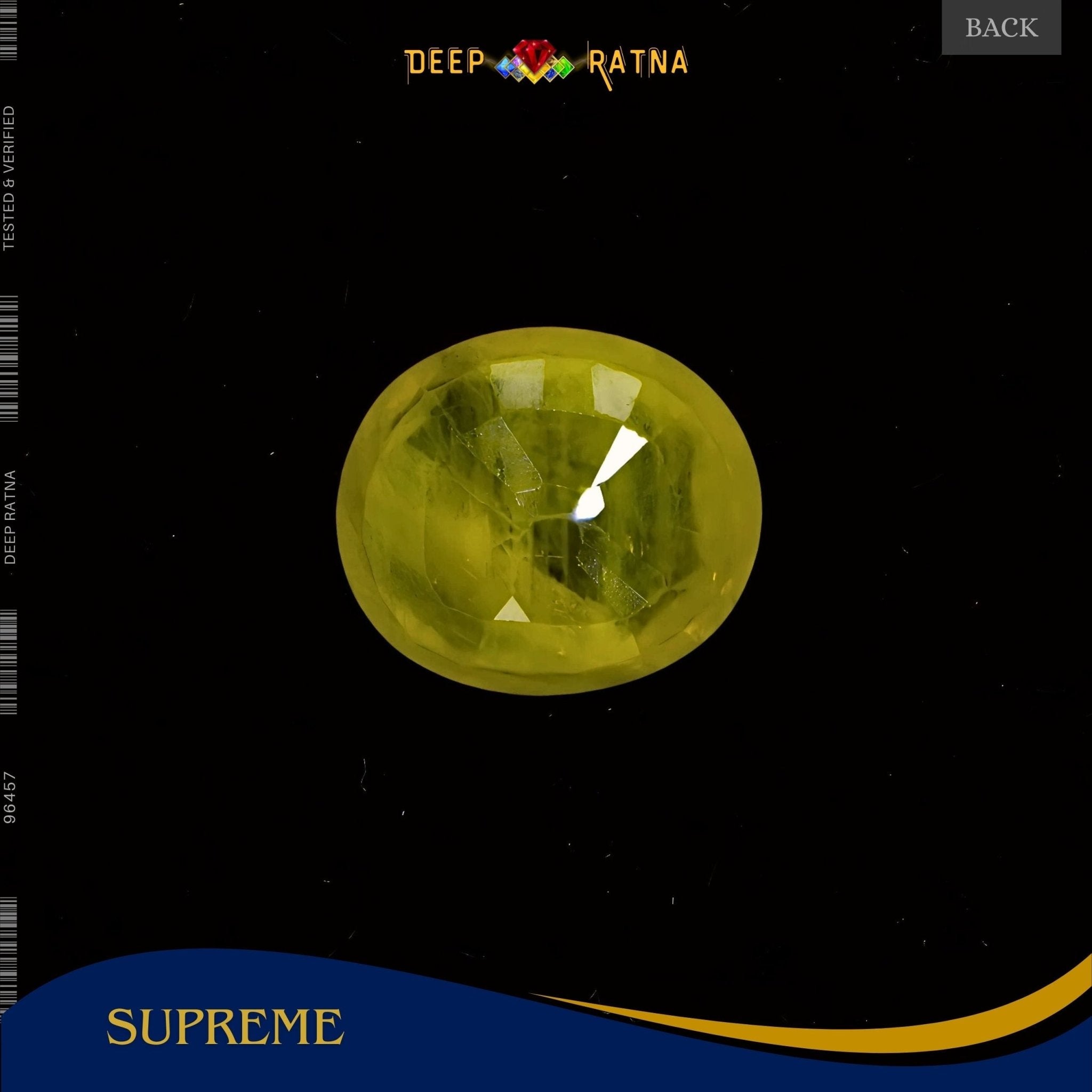Yellow Sapphire 5.20 Carat (Thailand) - Deep Ratna