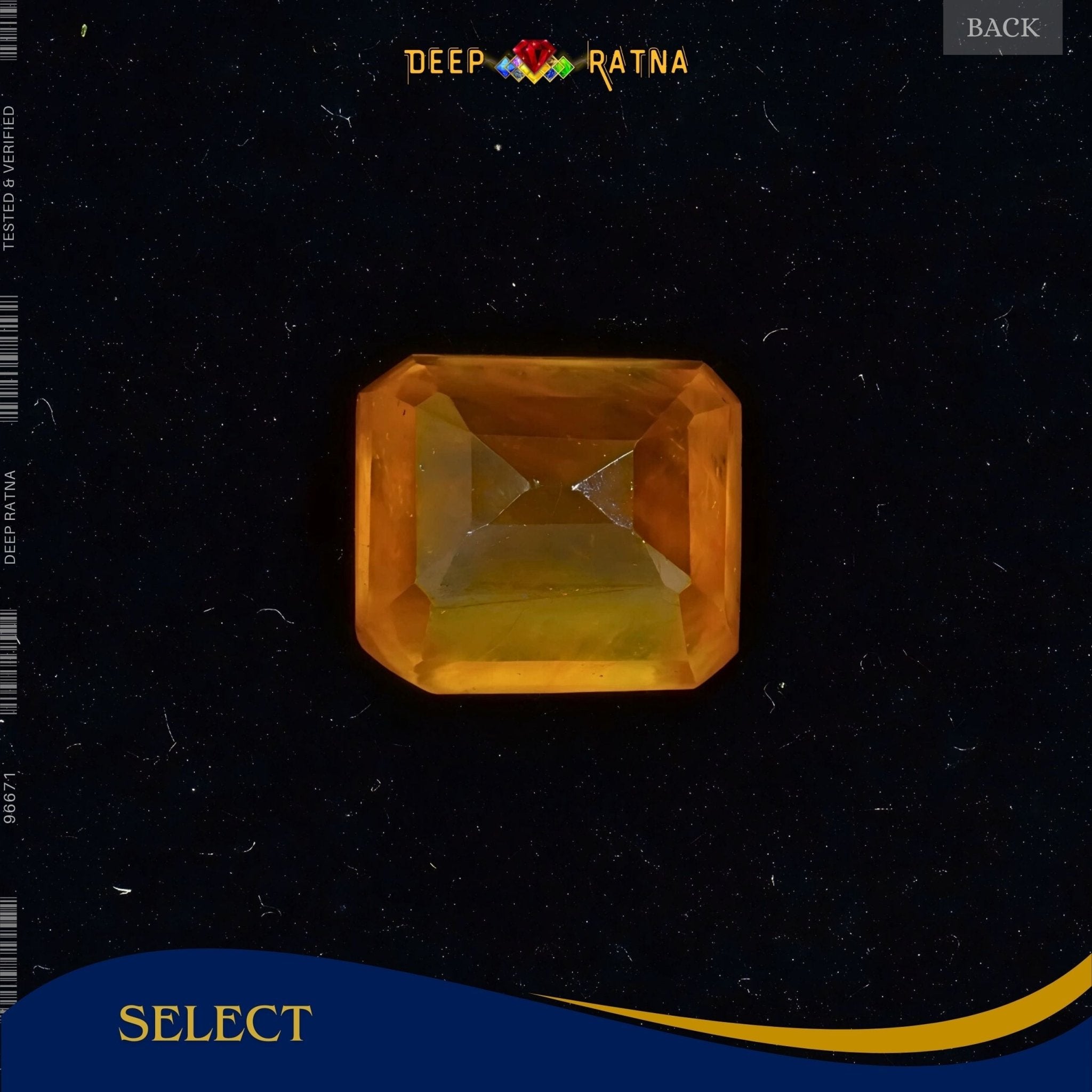 Yellow Sapphire 6.50 Carat (Thailand) - Deep Ratna