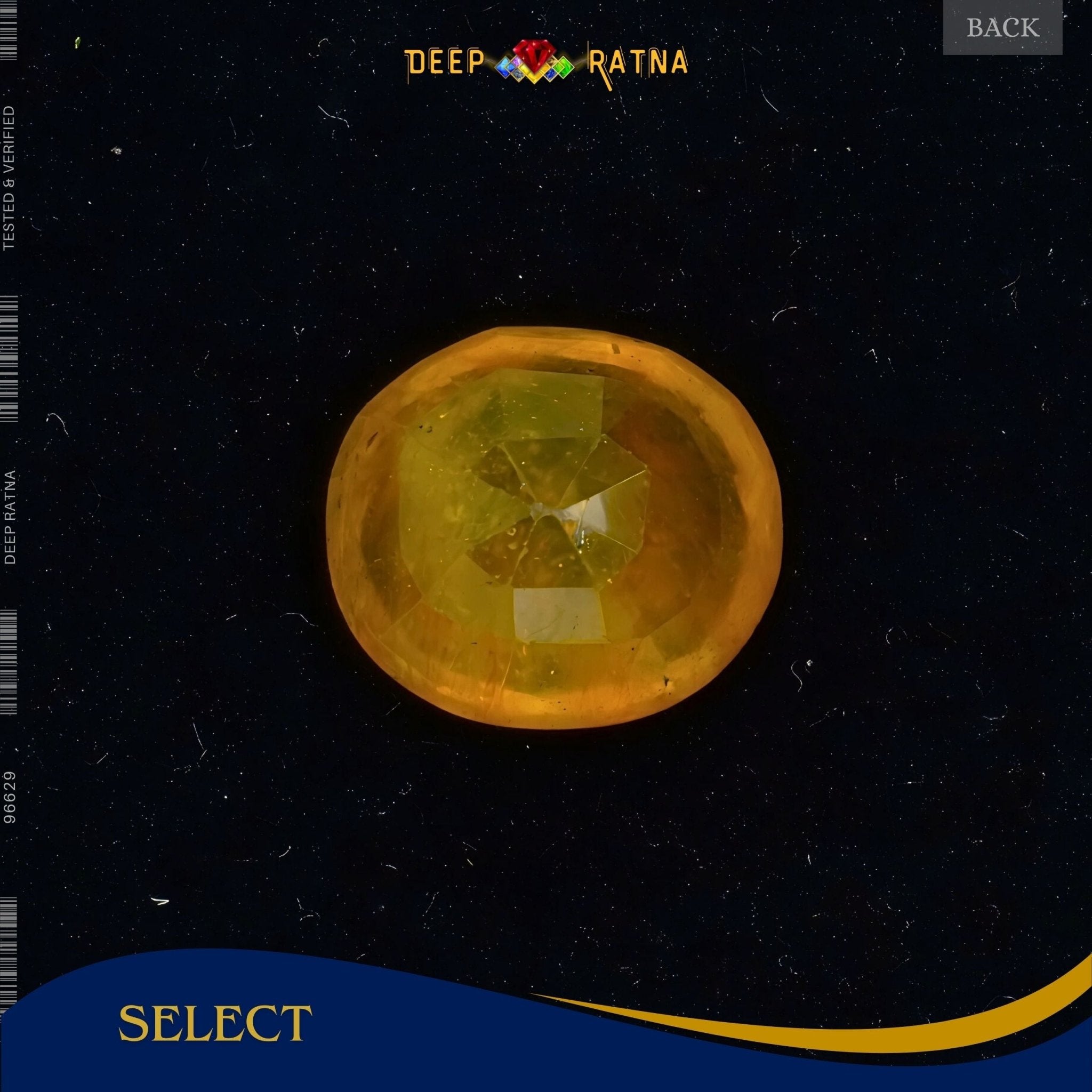 Yellow Sapphire 6.60 Carat (Thailand) - Deep Ratna