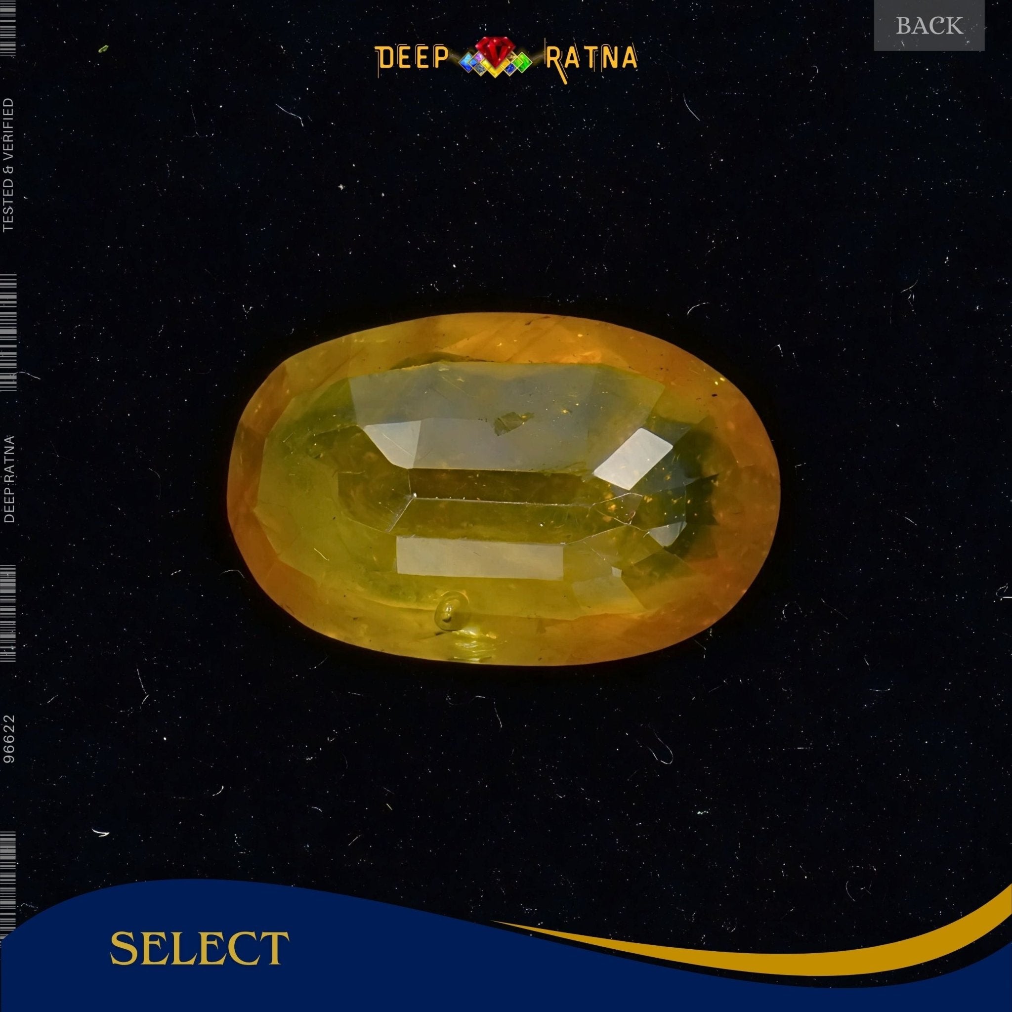 Yellow Sapphire 6.65 Carat (Thailand) - Deep Ratna
