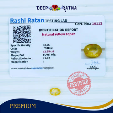 Yellow Topaz 2.25 Carat - Deep Ratna
